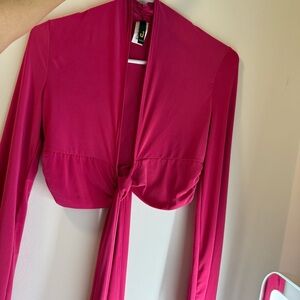 Vibrant Pink Long Sleeve Top